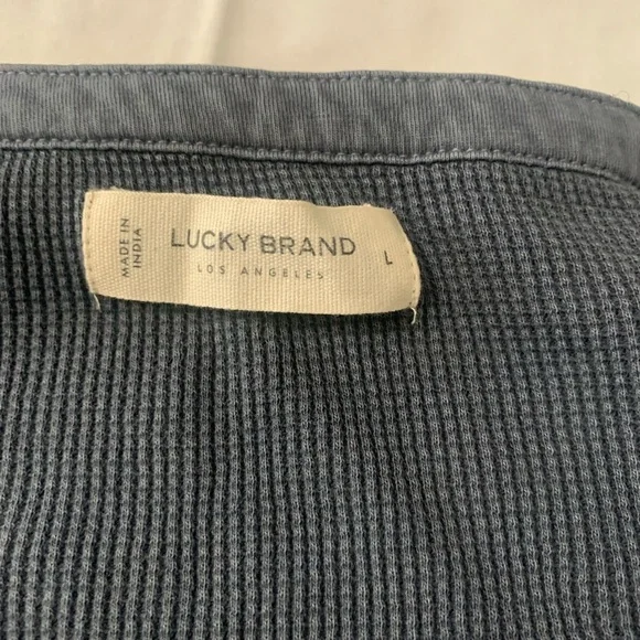Lucky Brand Charcoal Ribbed Top - Picture 2 of 5